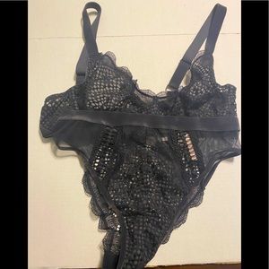 Victoria’s Secret black velvet set
